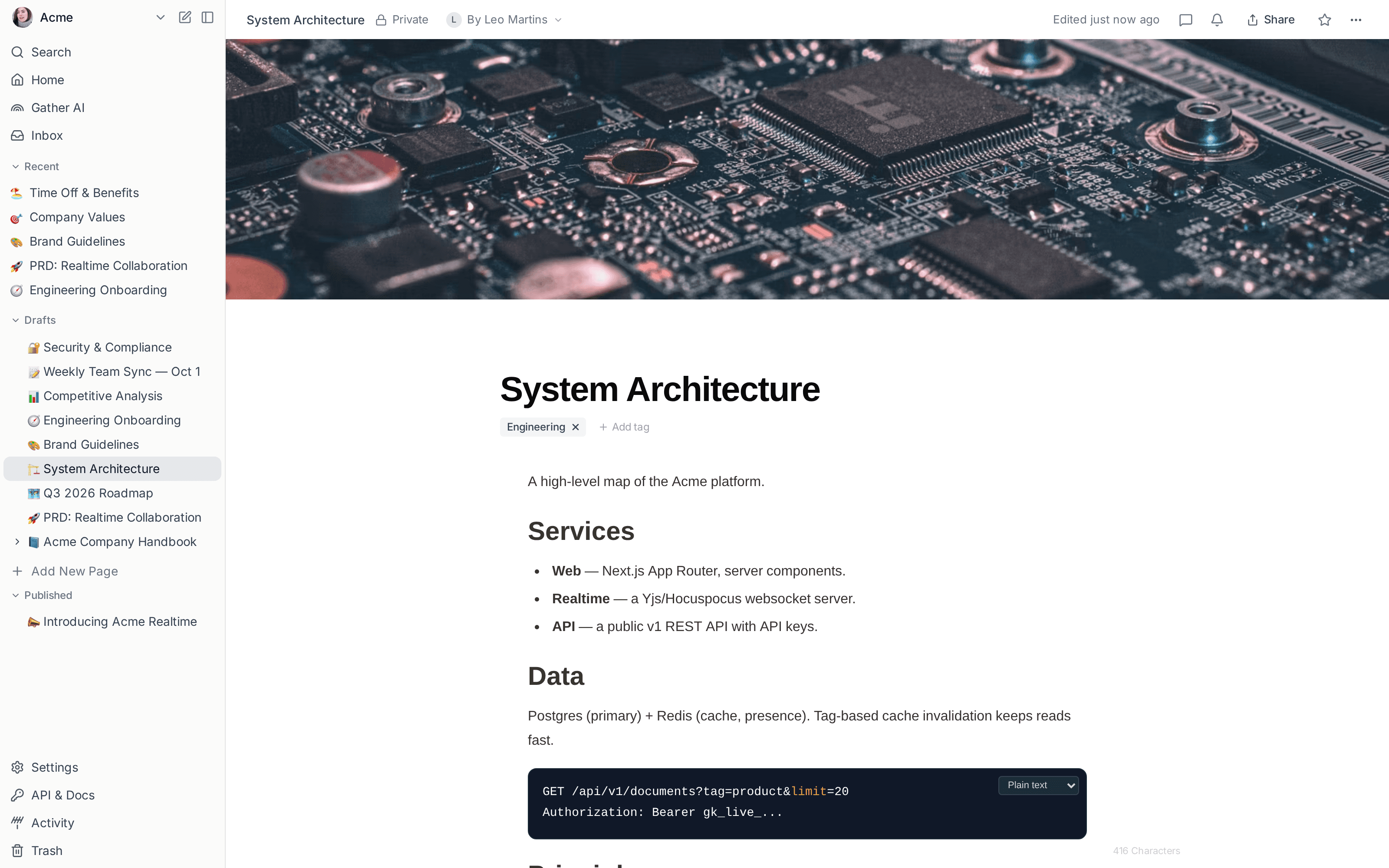 An Architecture Design Doc In Vritti
