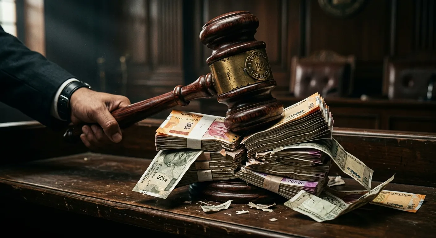 Conceptual image of fiscal policy and legislative power