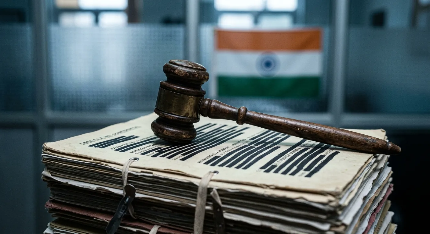 A wooden gavel resting on legal documents representing institutional scrutiny