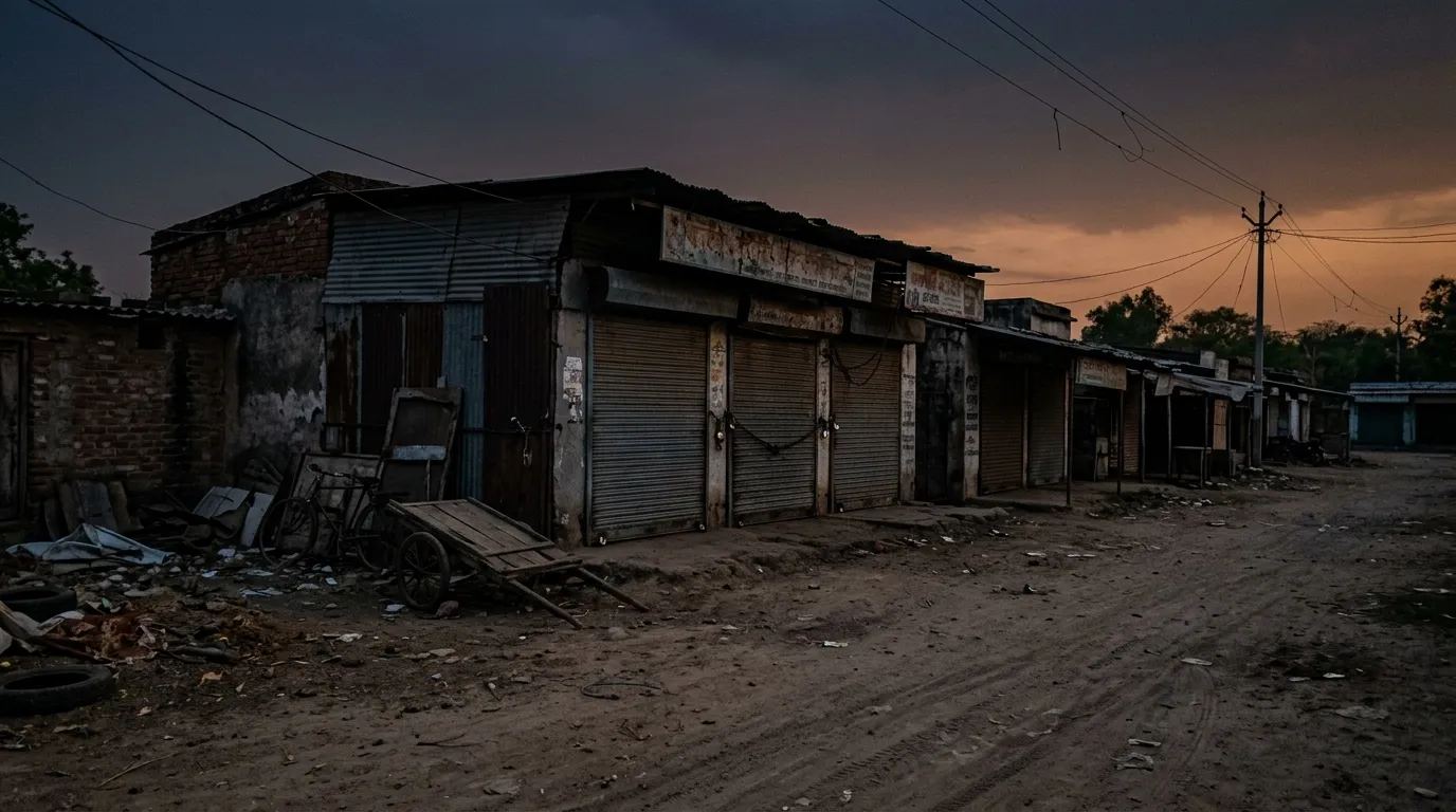 Empty and shuttered small-scale manufacturing unit in India