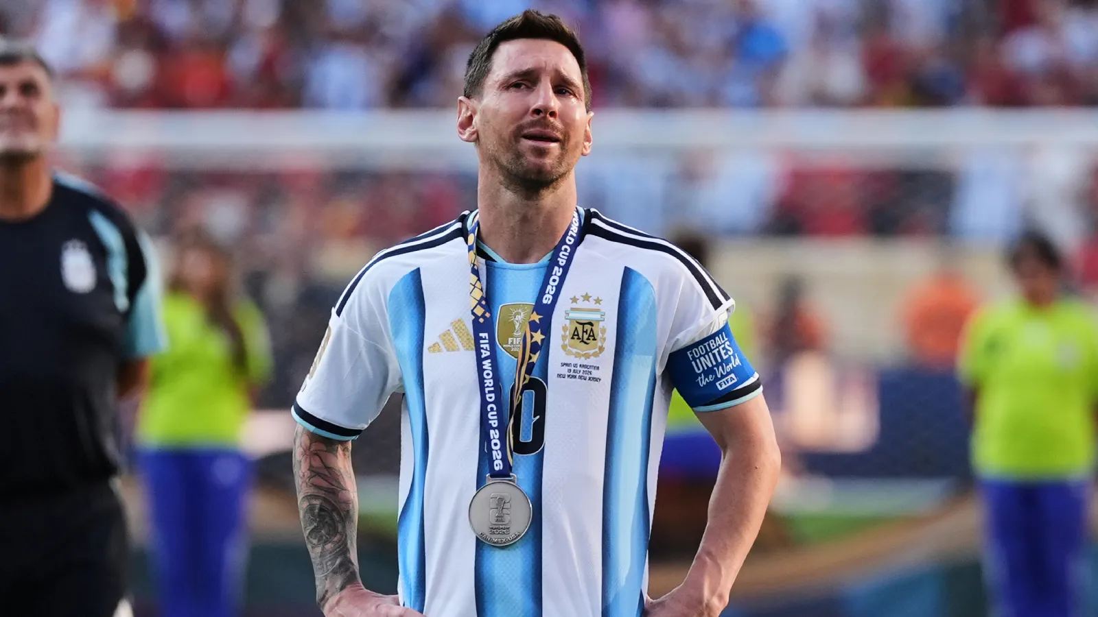 Messi in tears after World Cup final heartbreak, admits Spain 'better team'  in final