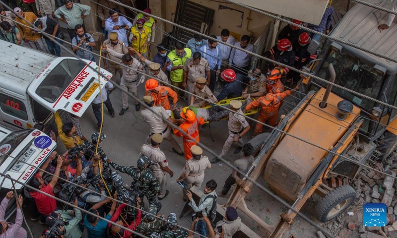5 feared trapped after under-construction building collapses in Indian ...